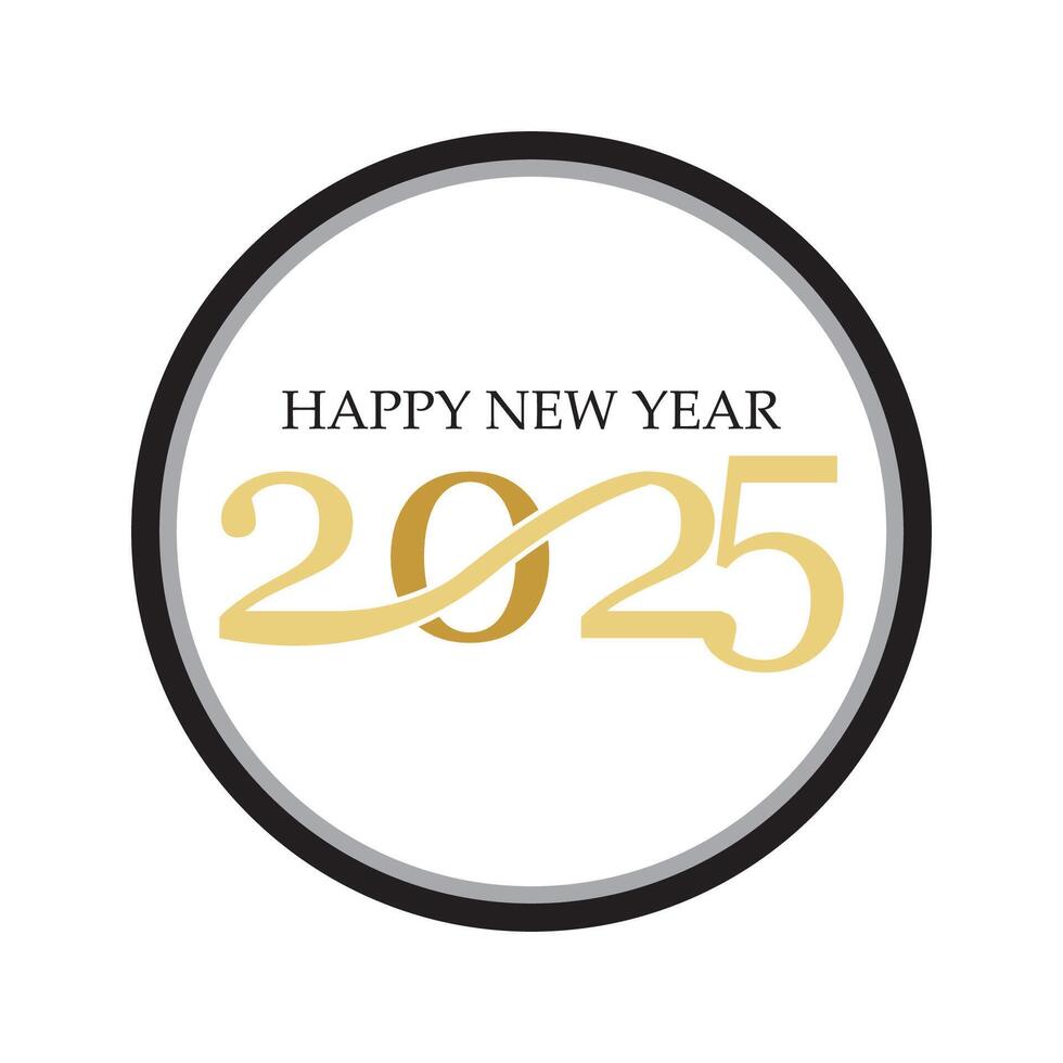 contento nuevo año 2025 texto diseño. cubrir de negocio diario para