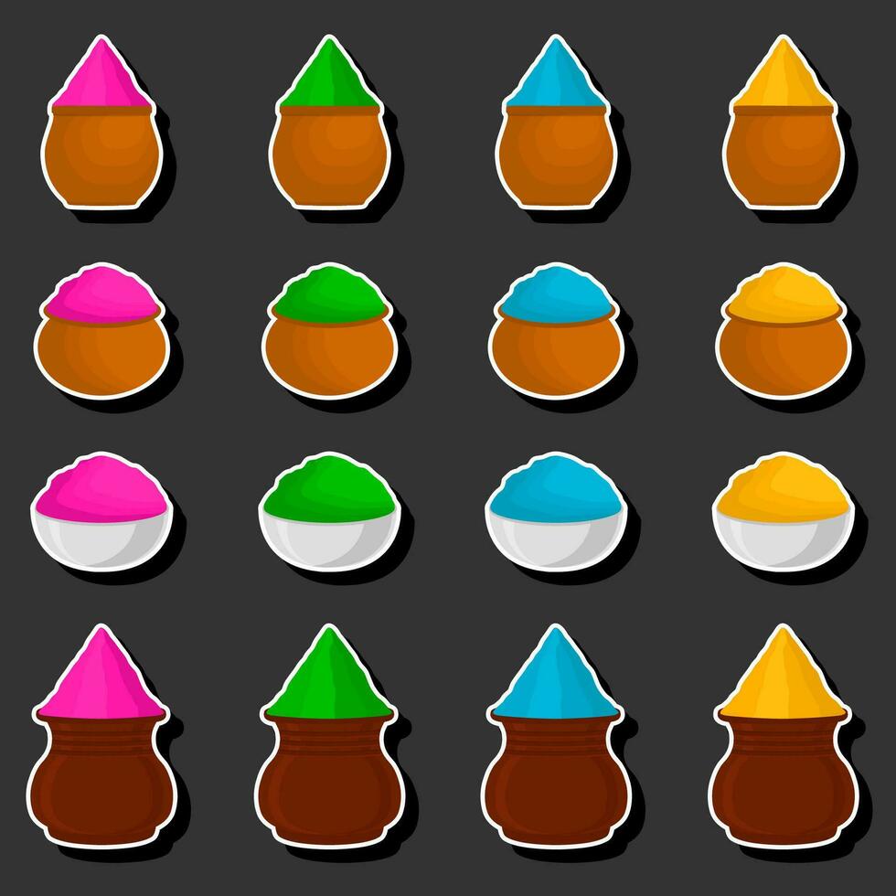 Beautiful illustration on theme of celebrating annual holiday Holi vector