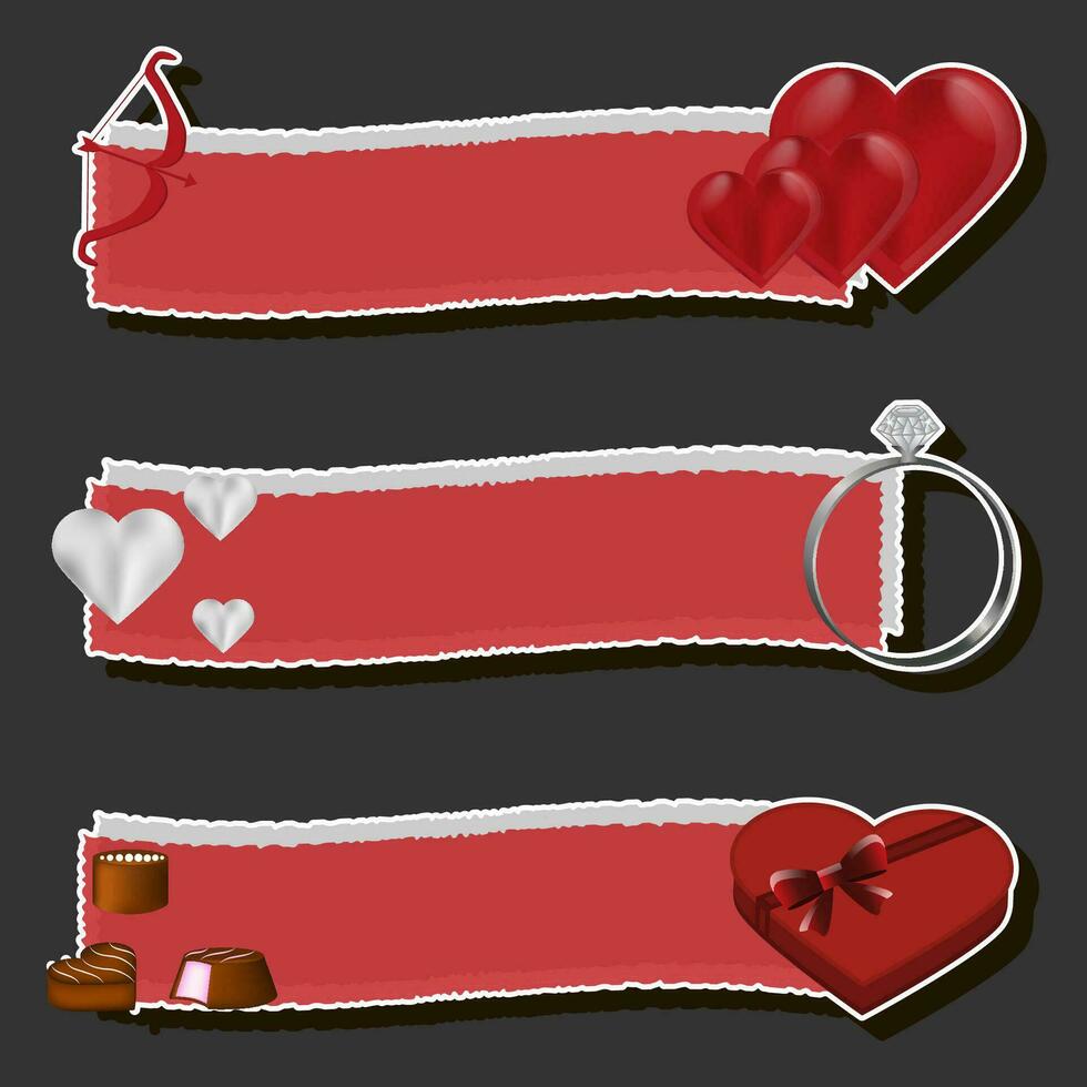 Beautiful illustration on theme of celebrating annual holiday Valentine's Day vector