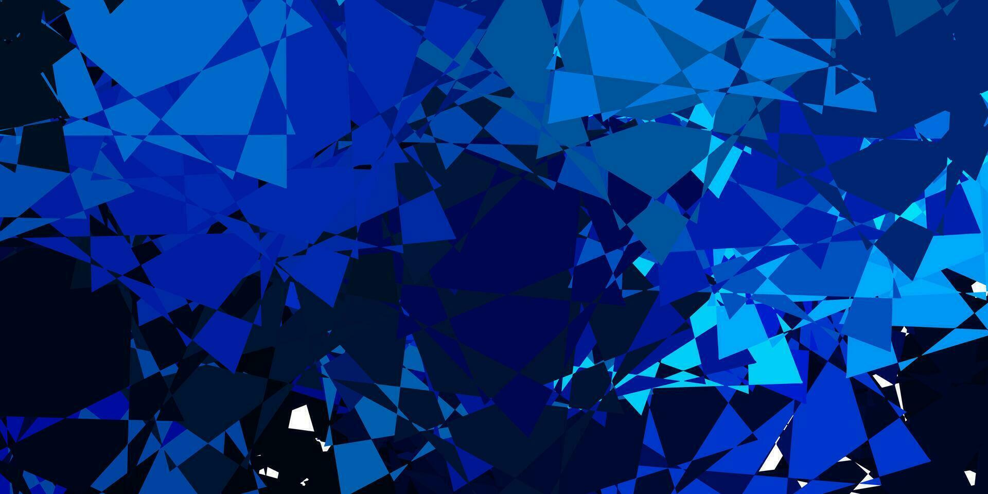 Dark Blue, Green vector backdrop with triangles, lines.