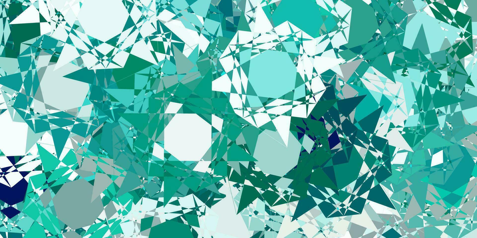 Light blue, green vector layout with triangle forms.