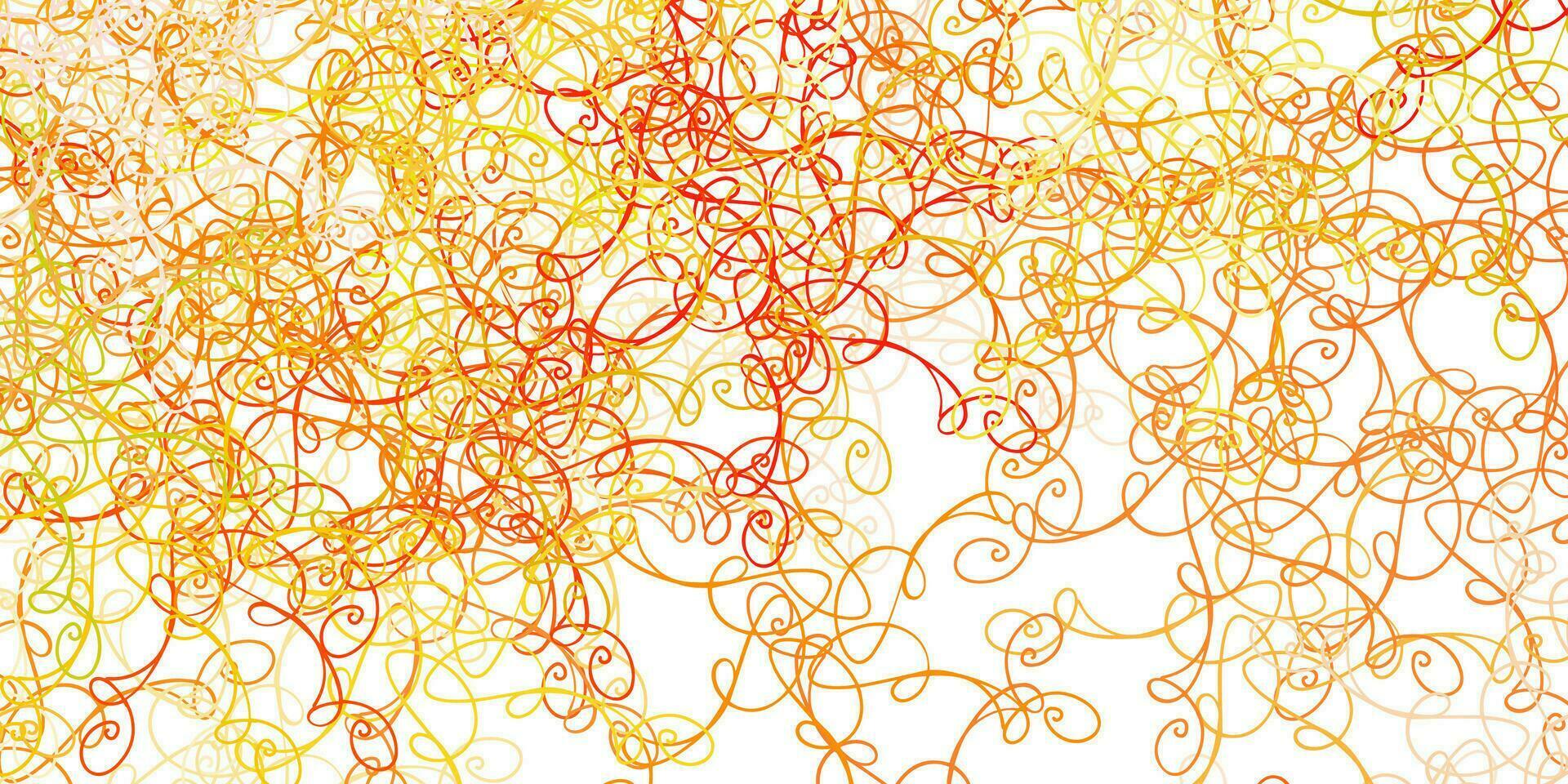 Light Pink, Yellow vector background with curves.