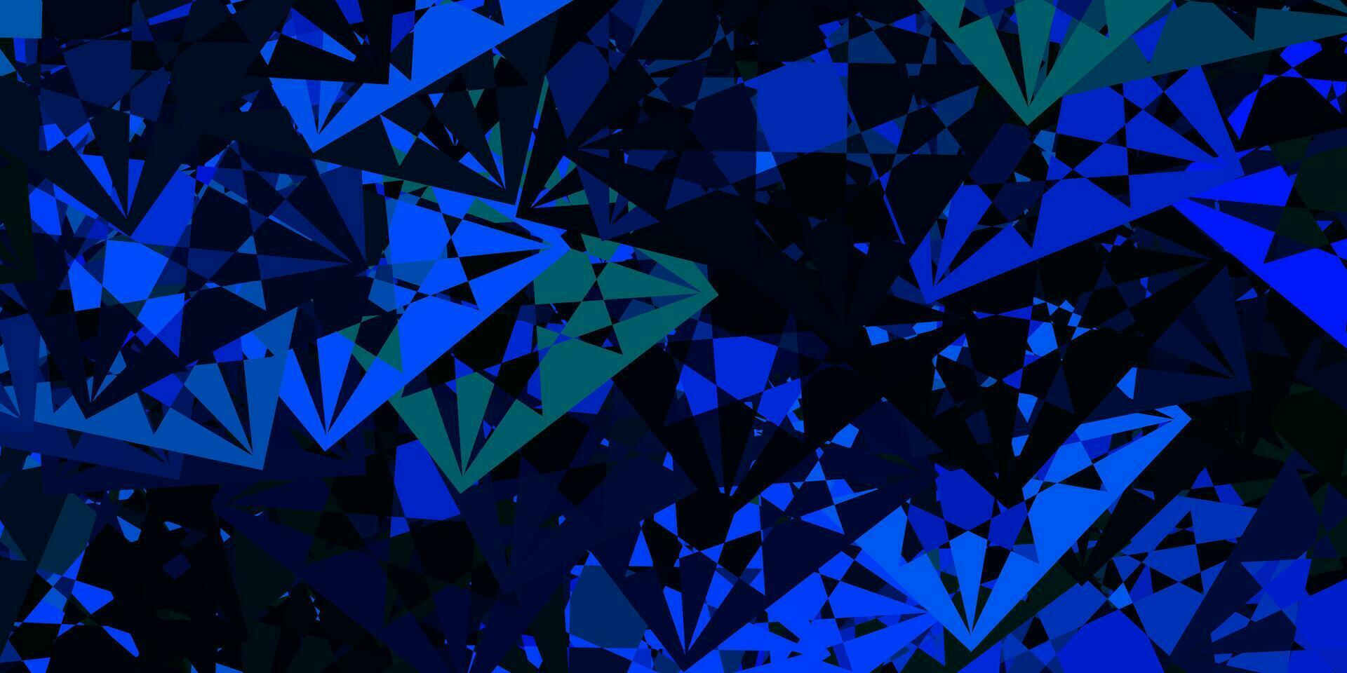 Light Blue, Green vector pattern with polygonal shapes.