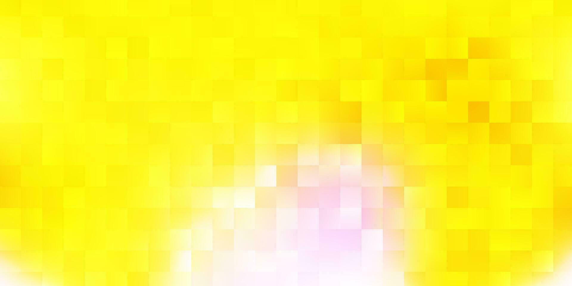 diseño de vector rosa claro, amarillo con líneas, rectángulos.