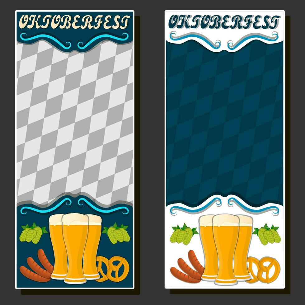 Beautiful illustration on theme of celebrating annual Oktoberfest holiday vector