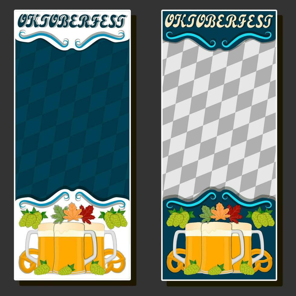 hermosa ilustración en tema de celebrando anual Oktoberfest fiesta vector