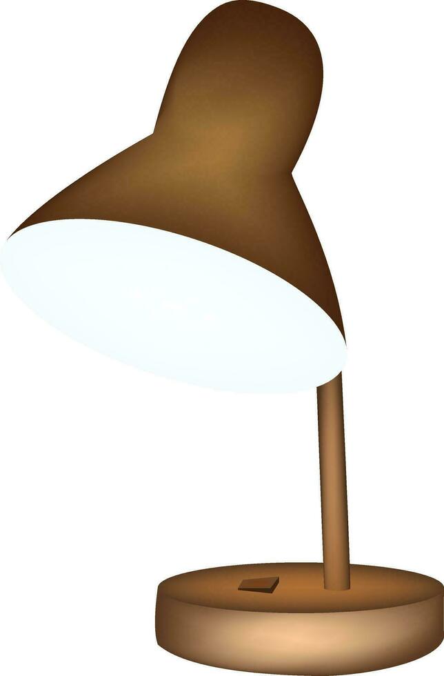 illustration of table lamp vector design on a white background