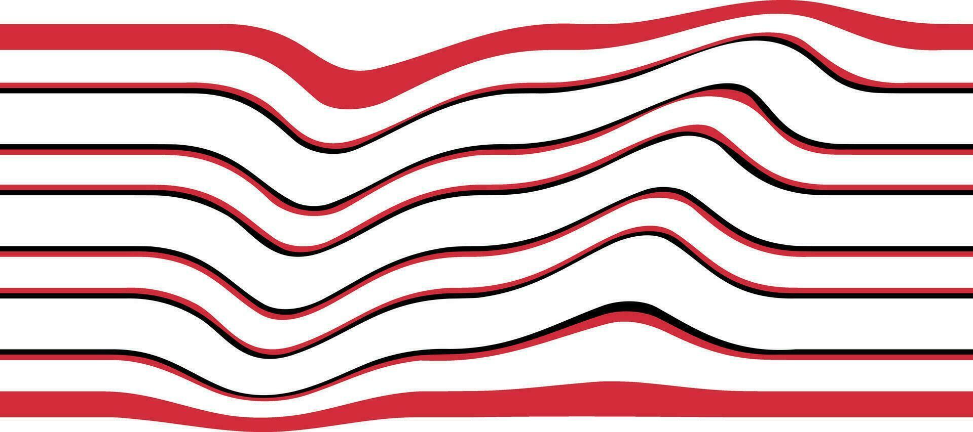 abstract red wave flow line striped background vector