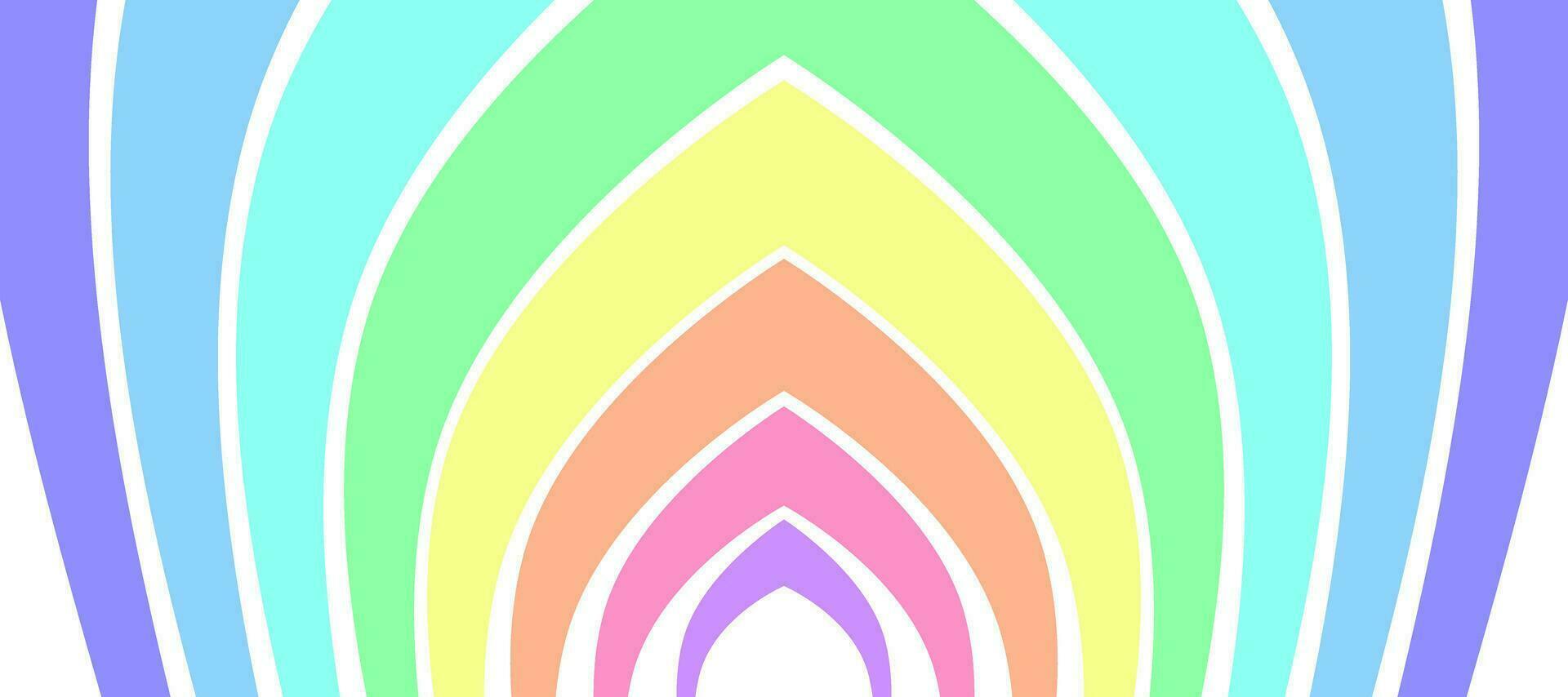 abstract spiral contour colorful rainbow background vector