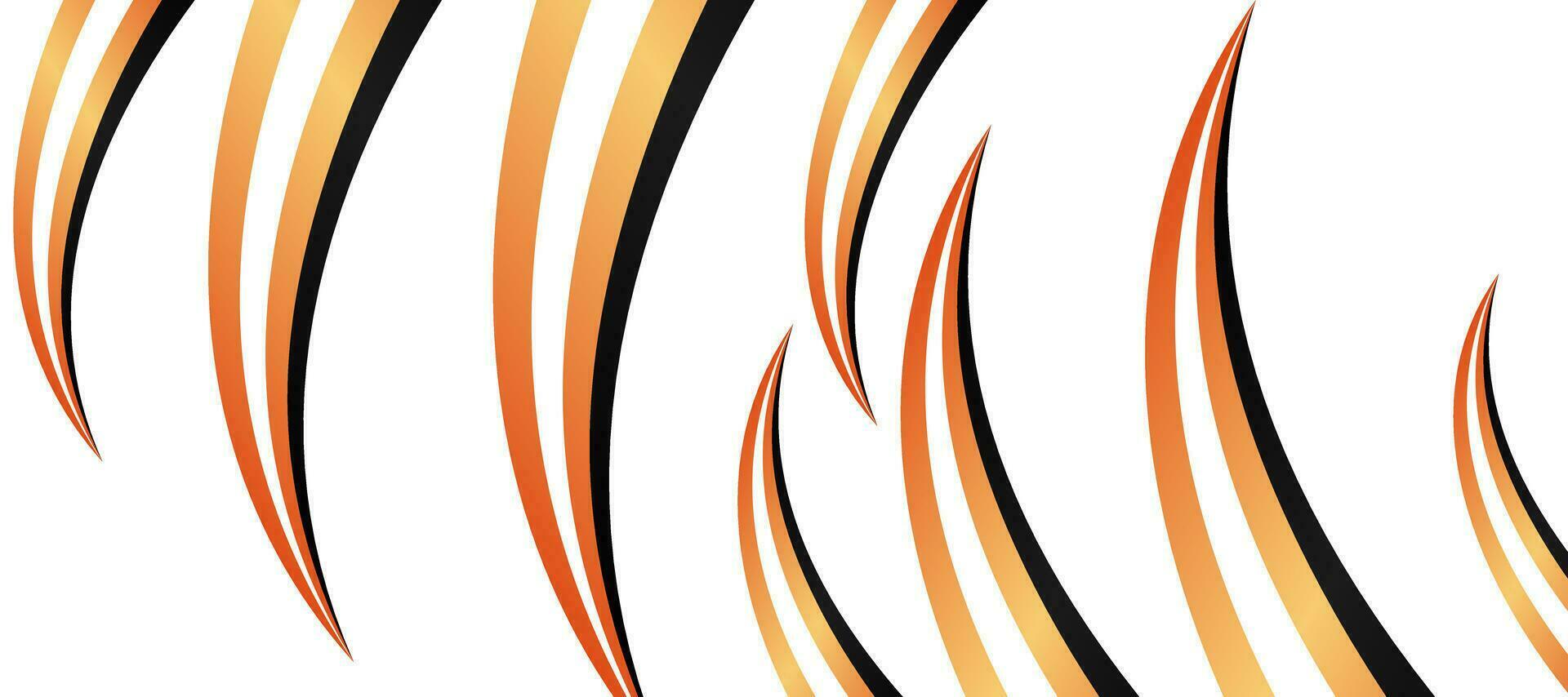 abstract sharp curve claw orange gradient sports car livery stickers template vector