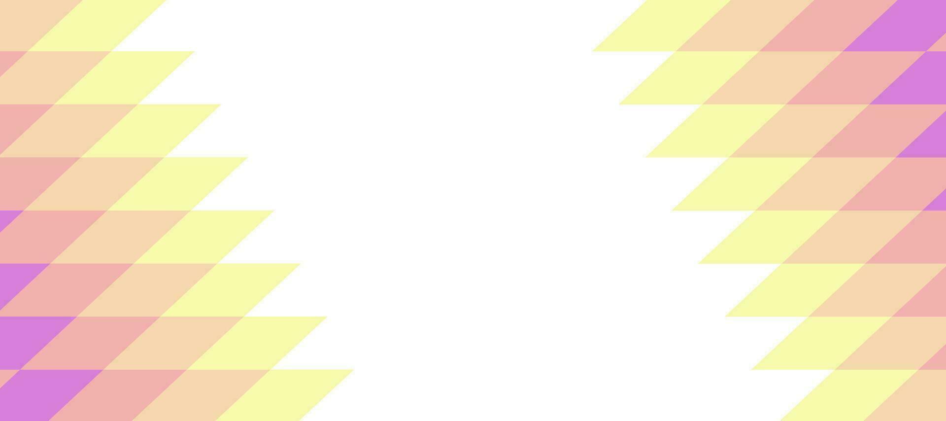 abstract bright rainbow chevron mosaic banner background vector