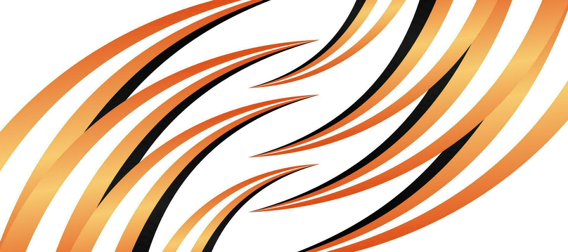 abstract tiger stripes claw orange gradient sports car livery pattern vector