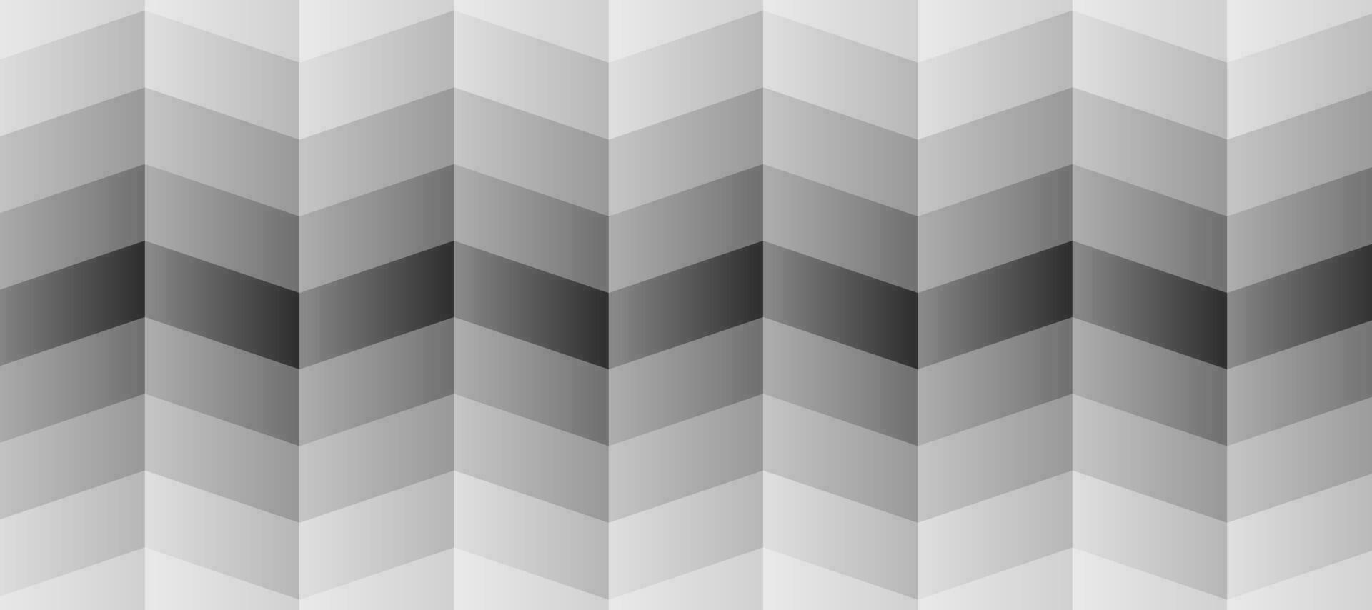 abstract grey shades monochrome with wave chevron background vector