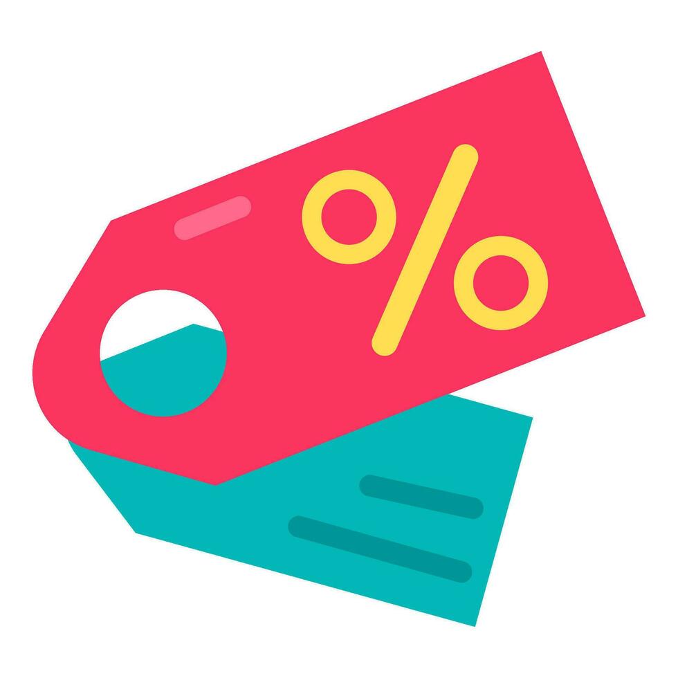 Online Business Discount Tags Flat Icon vector