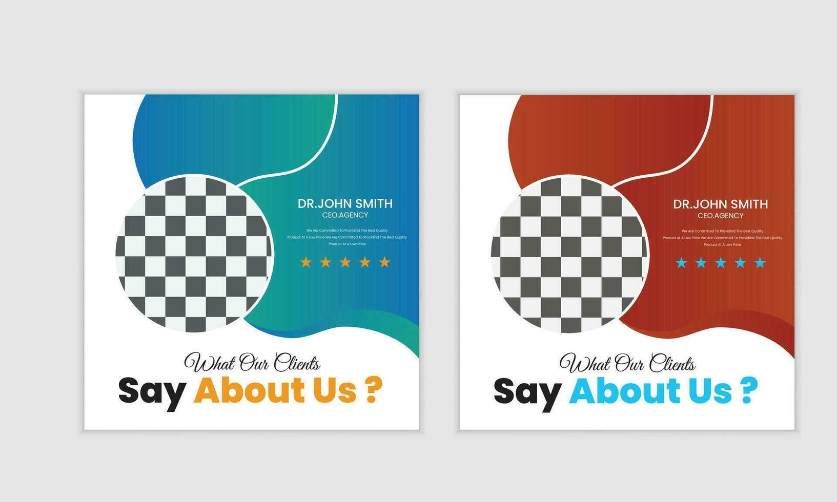 social media post design vector