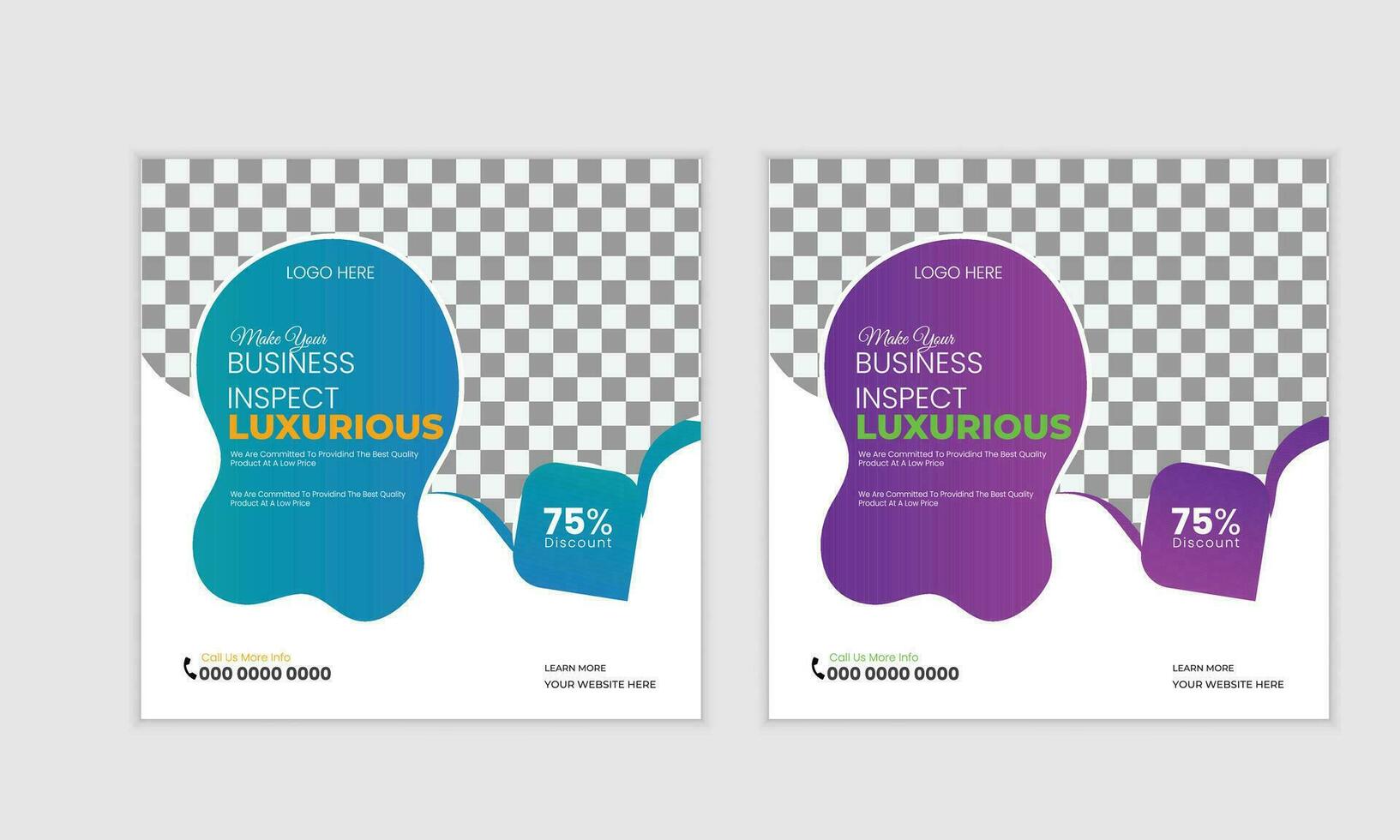 social media post design vector