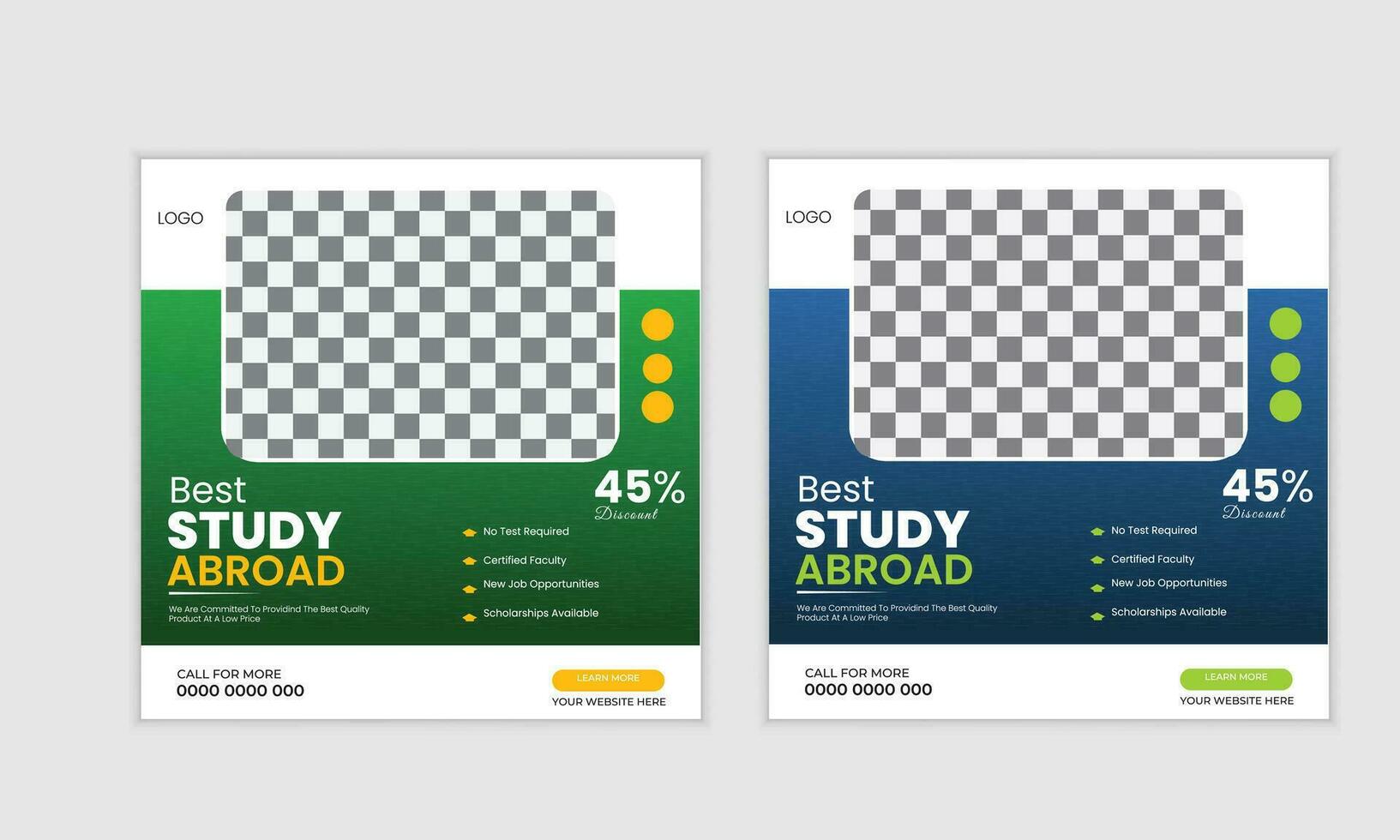 social media post design vector