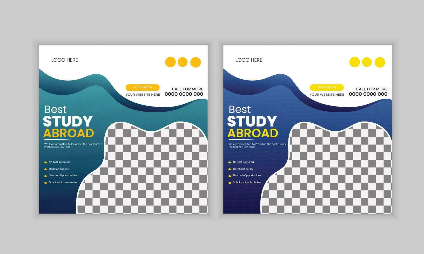 social media post design vector