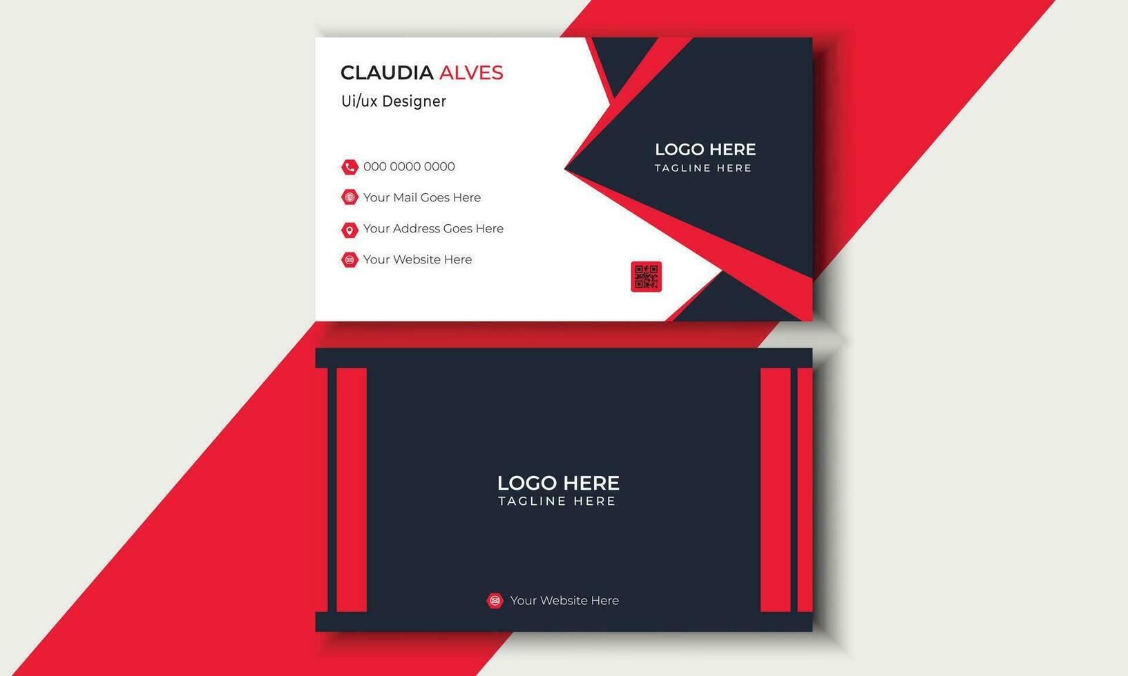 professional business card vector