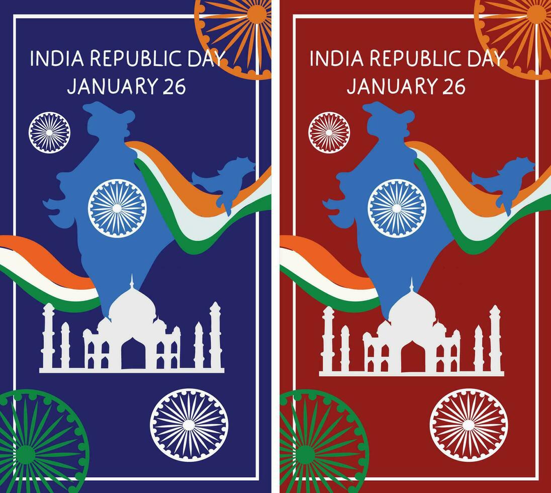 India república día vector ilustración.