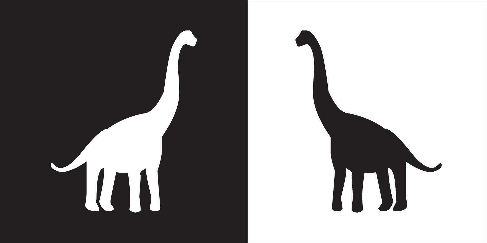 Illustration vector graphics of dinosaur icon