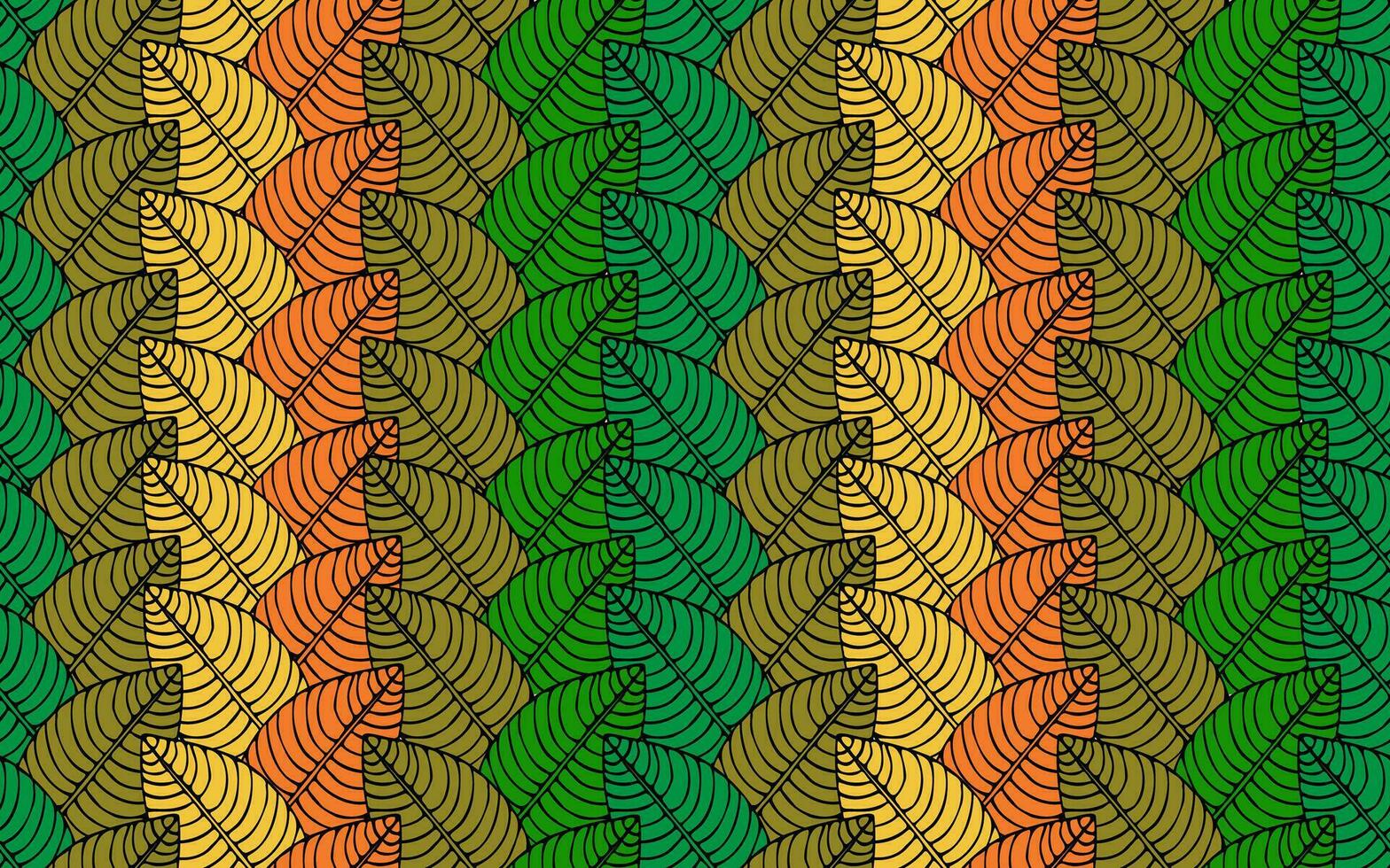 vector pattern consisting of colorful leaves. Leaf pattern. Pattern for fabric, textiles, design and decoration.