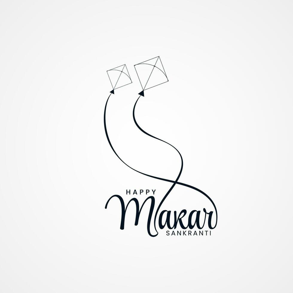 Happy Makar Sankranti Creative Social Media Post, Web Banner, Greeting, Print vector