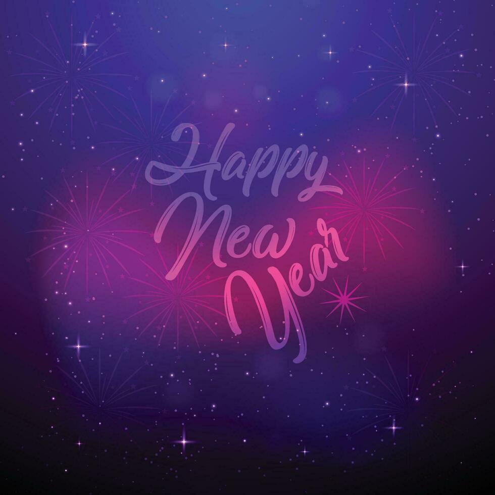 Vector happy new year 2024 greeting background vector illustration.