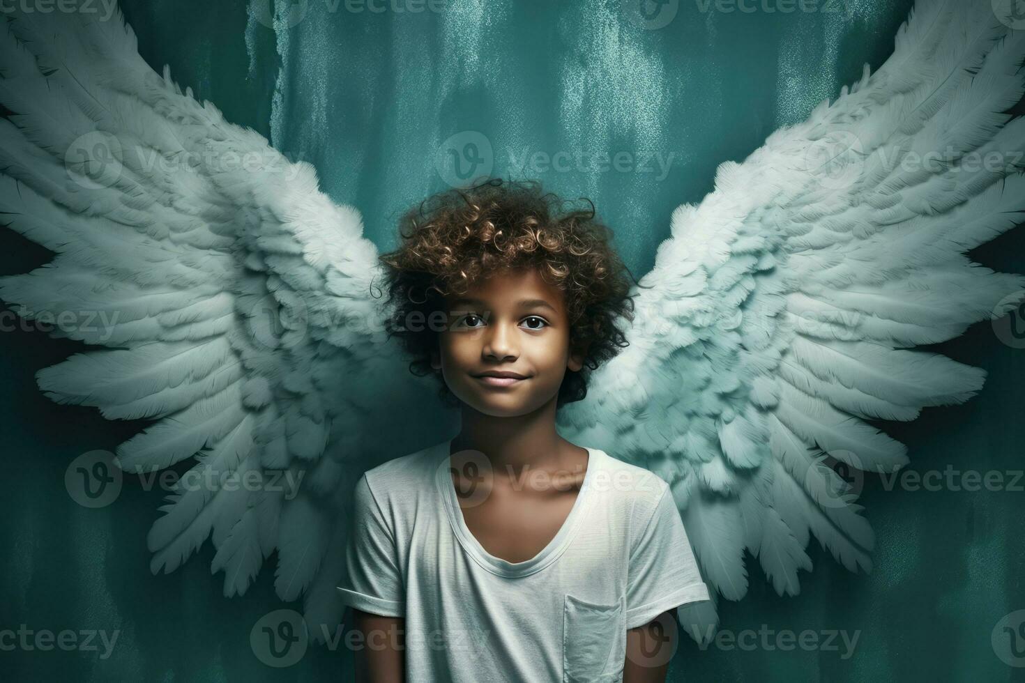 AI generated A boy with Wings photo