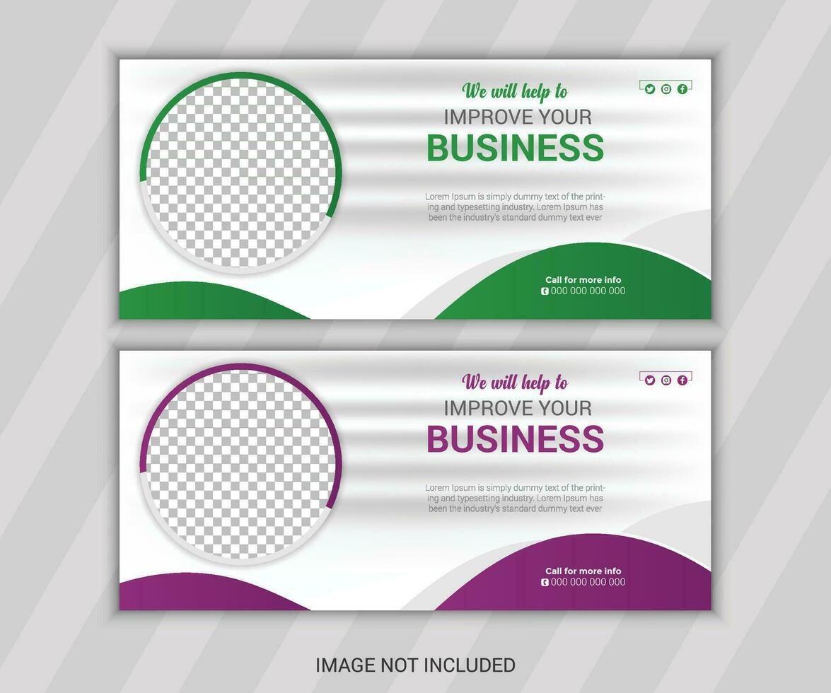 Email Signature design vector