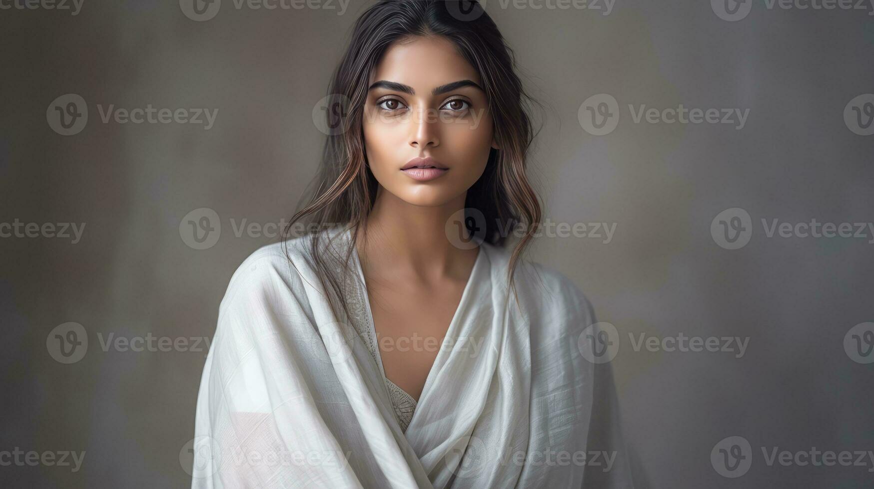 AI generated Elegant and Artistic Portrait of a Woman photo