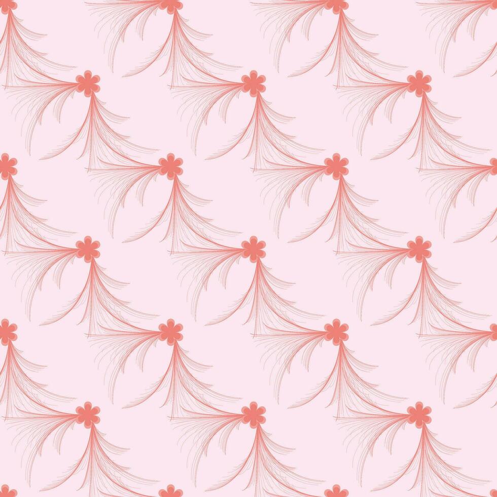 Handdrawn flower Seamless Pattern Design vector