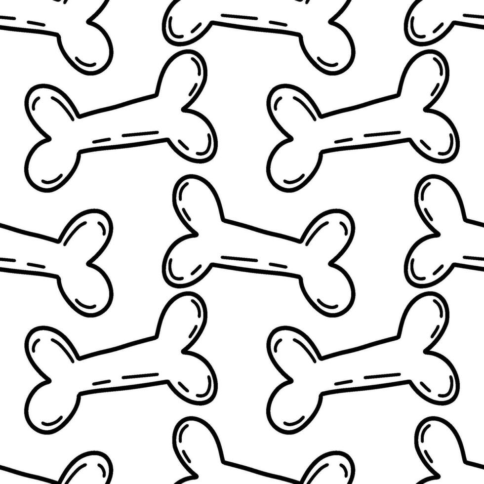 Seamless vector pattern with bones. Halloween background . Pattern with bones. Vector illustration.