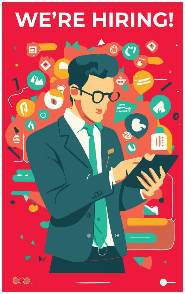 Social media poster design vector