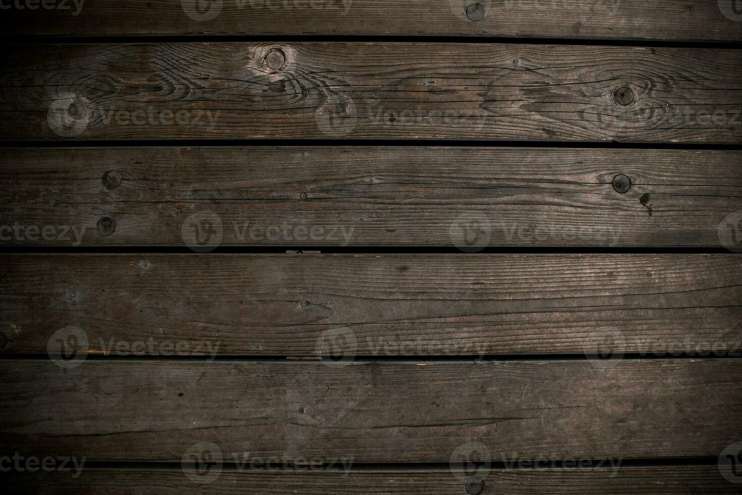 Old brown wooden background. Natural dark board. Wood texture. photo