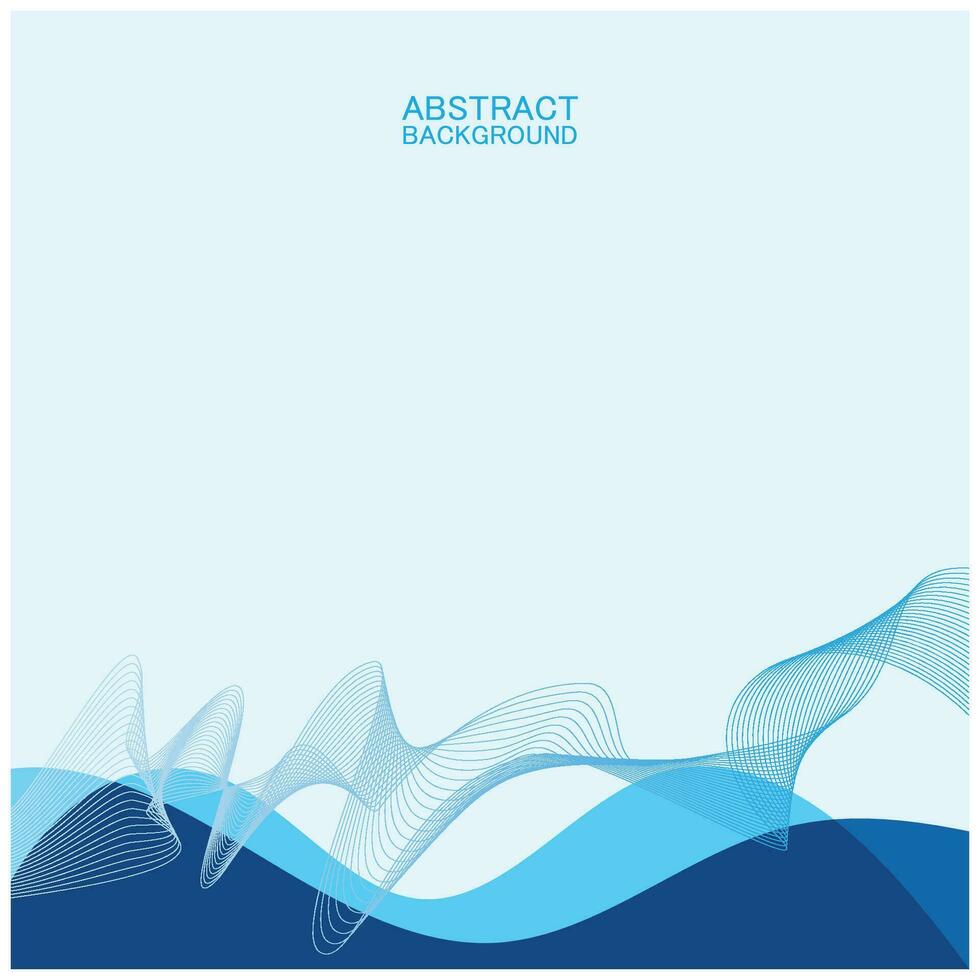 diseño de fondo de onda de playa abstracto con combinación de vector azul, diseño de concepto para portada de libro, papel tapiz, piscina, marina, lago