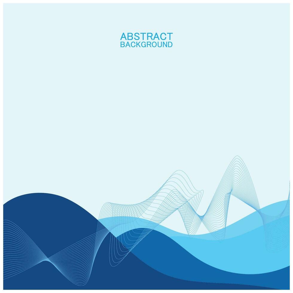 Abstract beach wave background design with blue vector combination, concept design for book cover, wallpaper, swimming pool, marine, lake