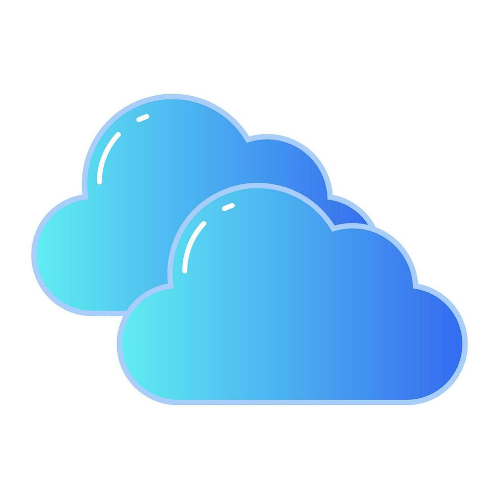 cloudy vector icon, weather icon