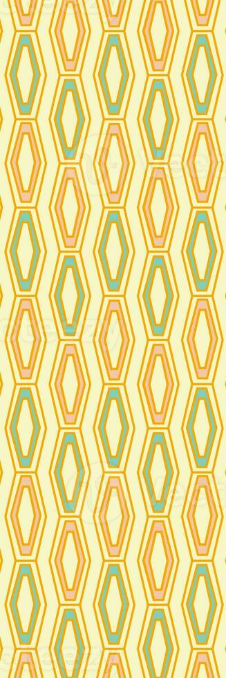 Retro bookmark with geometrical pattern photo