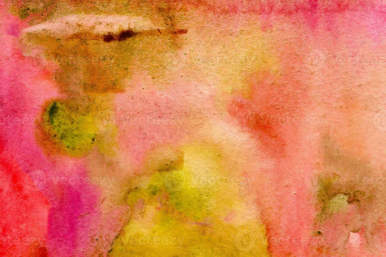 Pink red-green watercolor background texture photo