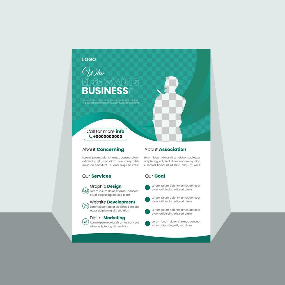 Business flyer template collection. vector
