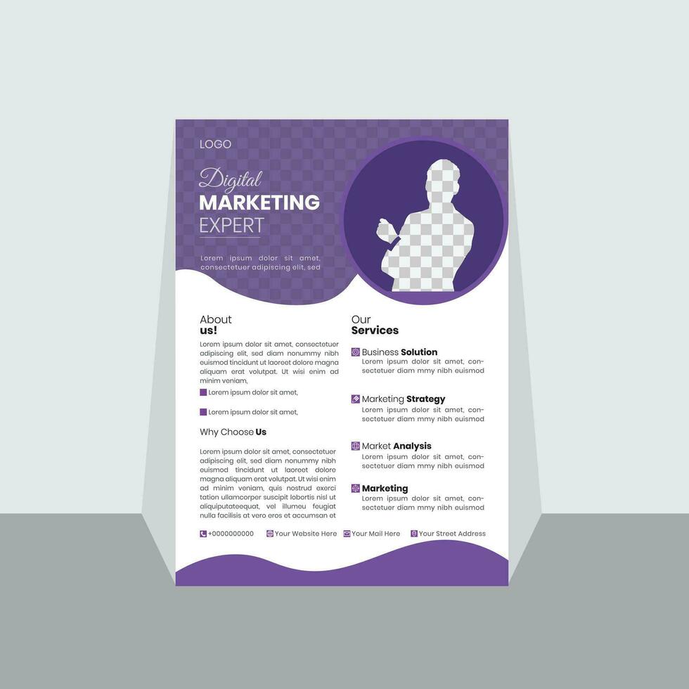 Business Flyer design. vector