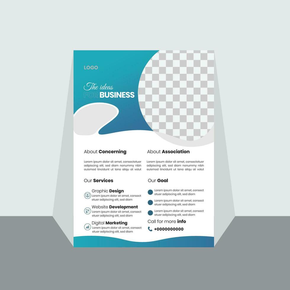 Business flyer template collection. vector