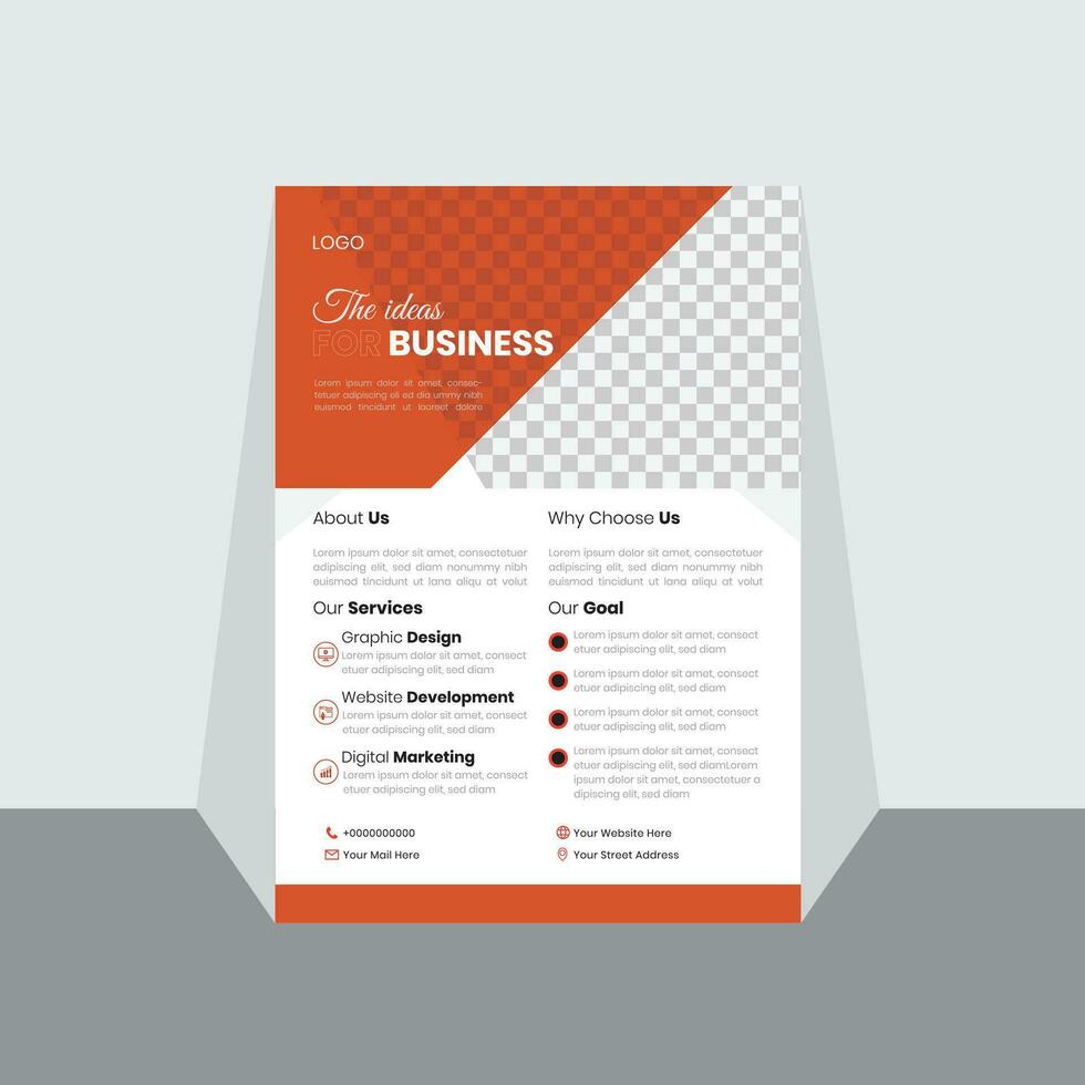Business flyer template collection. vector