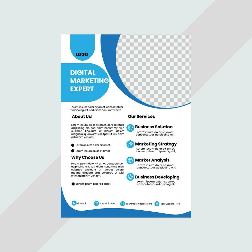 Business Flyer design. vector