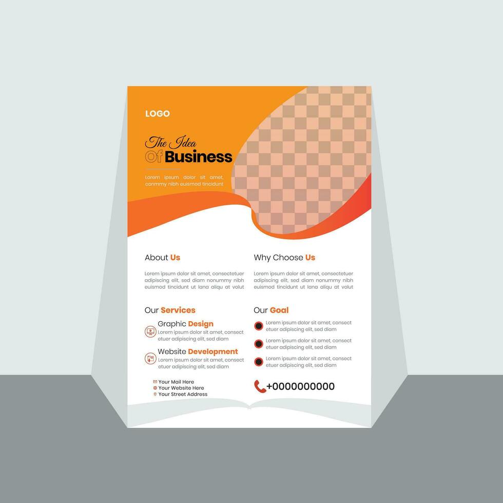 Business flyer template collection. vector