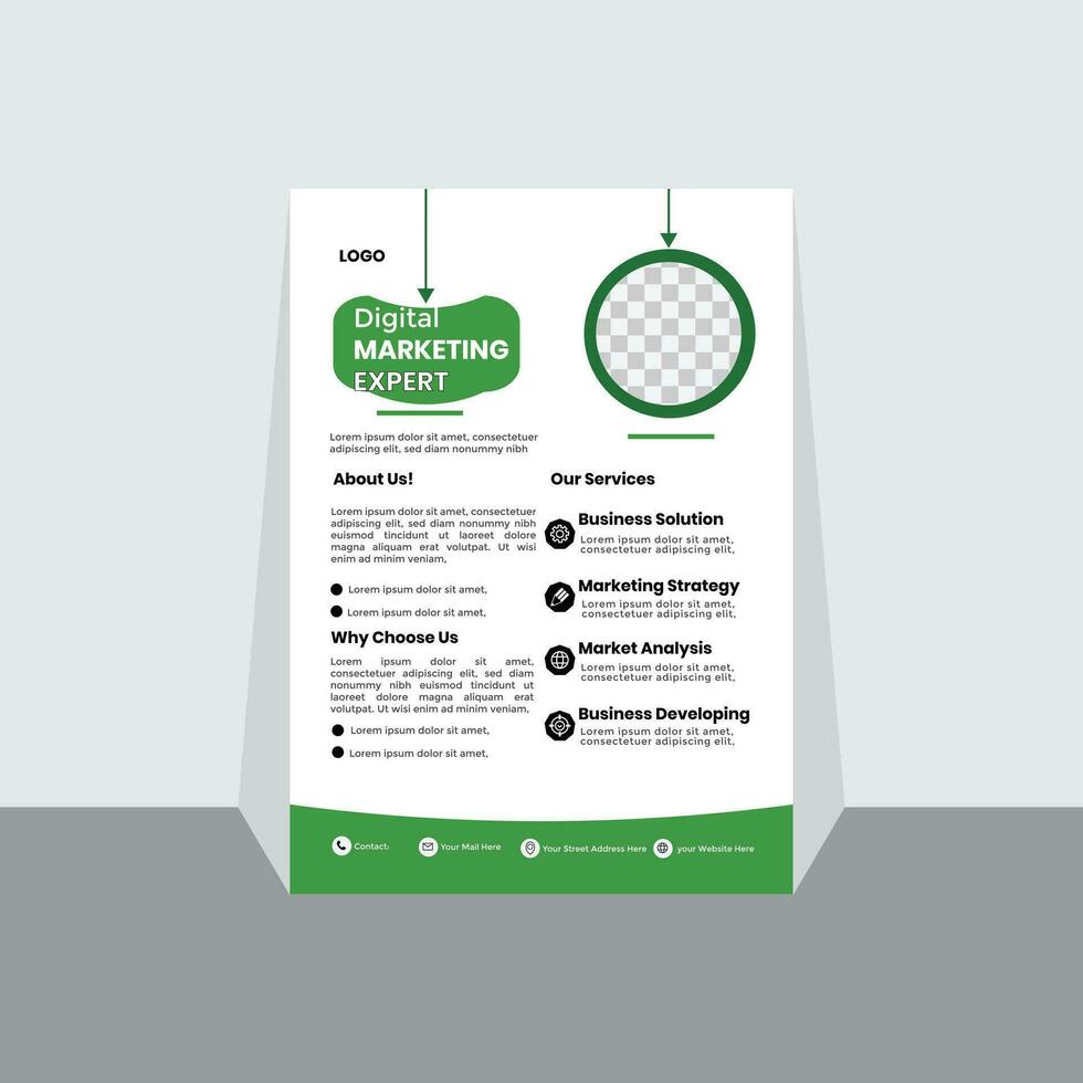 Business Flyer design. vector