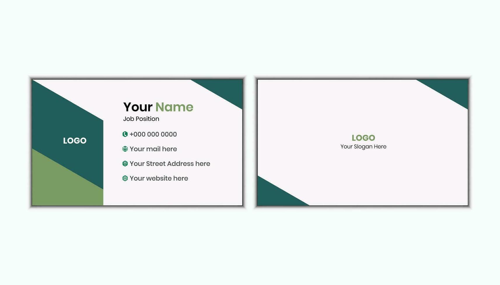 Business Card Template Collection Pro Vector. vector