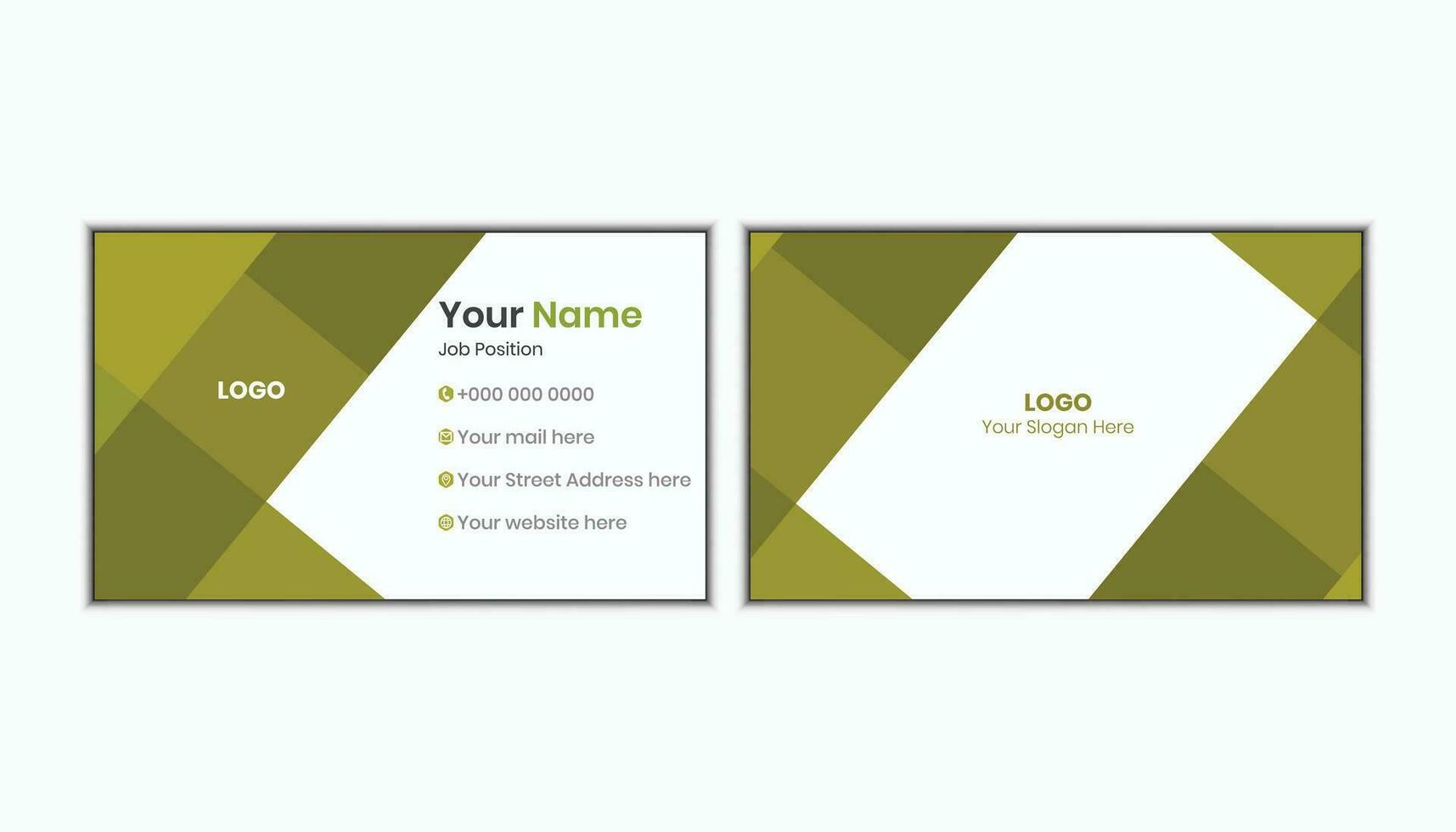 Business Card Template Collection Pro Vector. vector