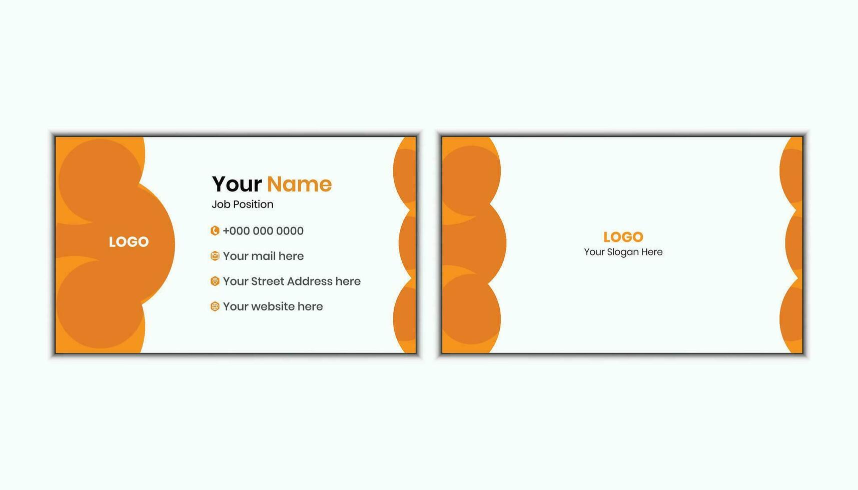 Business Card Template Collection Pro Vector. vector